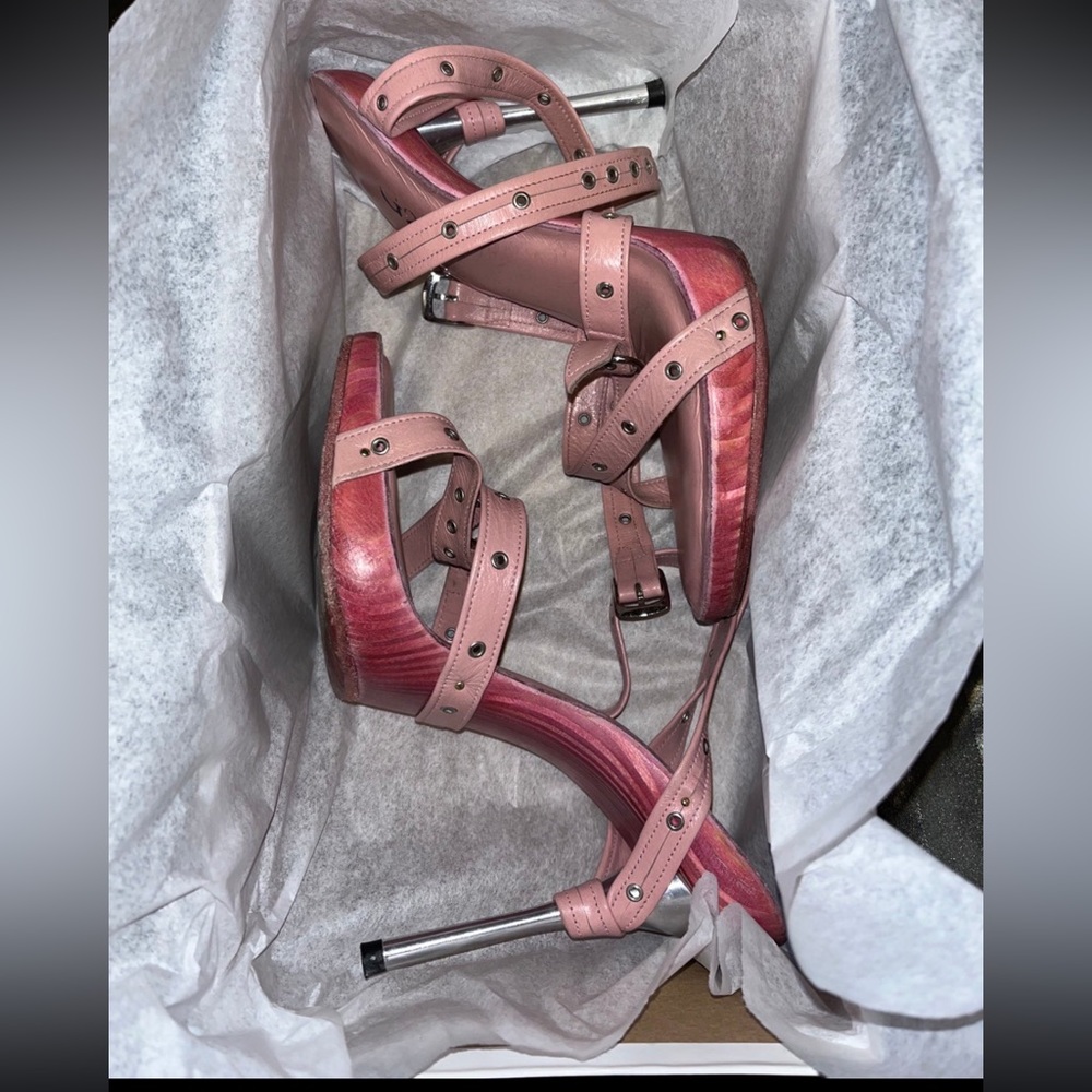 Bolero Pink two lip shoes Strapped Barbie Heels